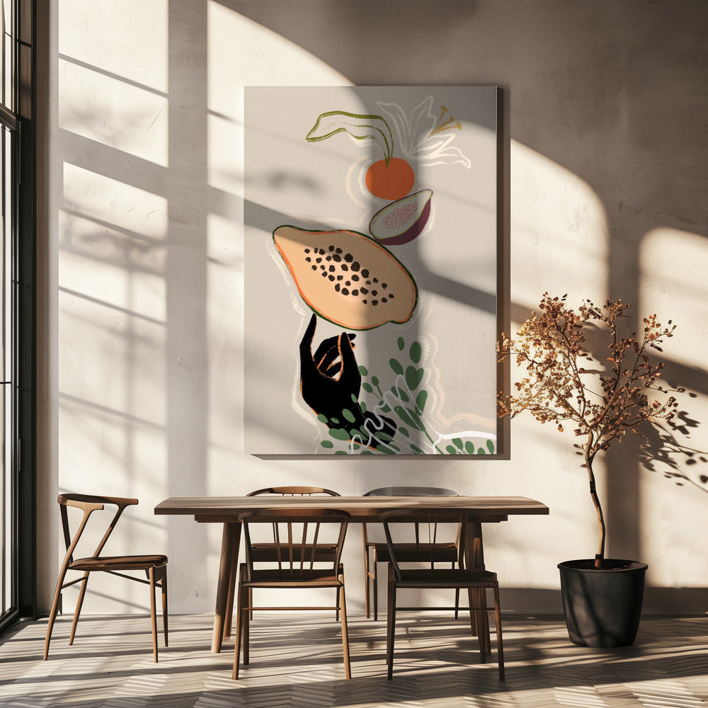 Balancing Fruits | Canvas