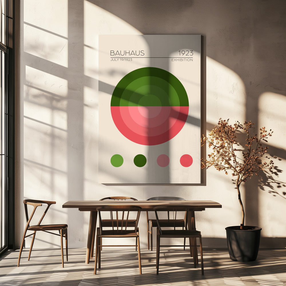 Apartamento Verde Bauhaus | Impresiones en Lienzo
