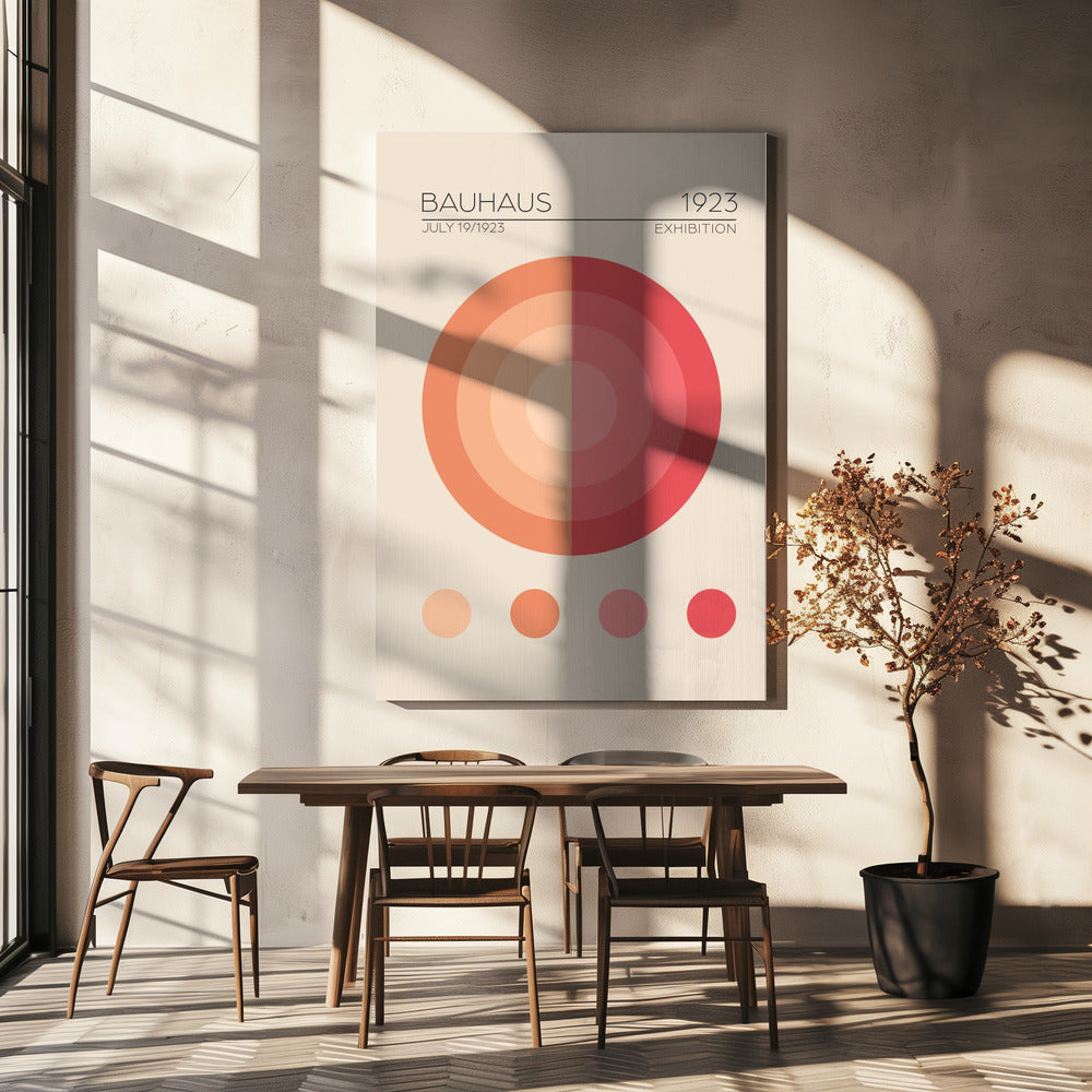 Apartamento rosa Bauhaus | Impresiones en Lienzo