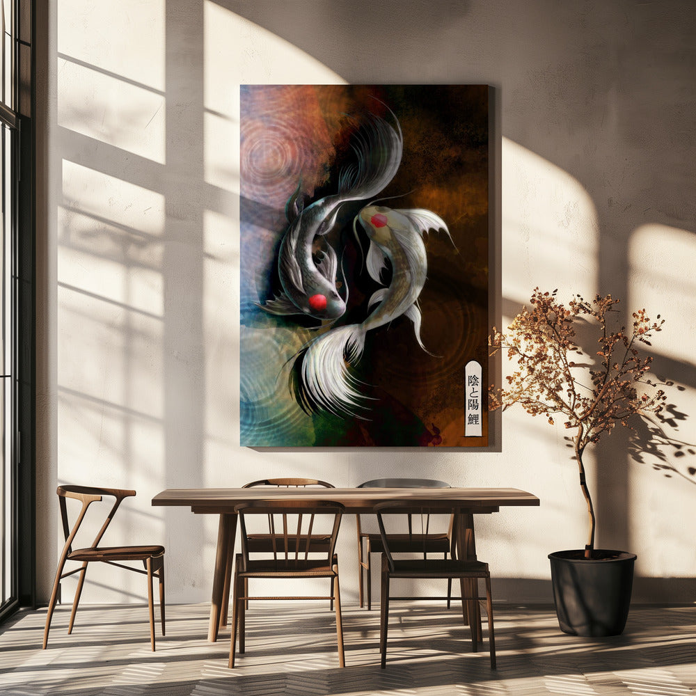 Koi oscuro | Impresiones en Lienzo