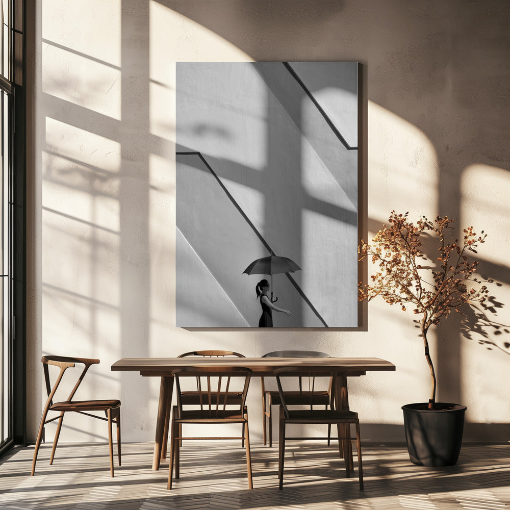 Woman with Umbrella | Canvas