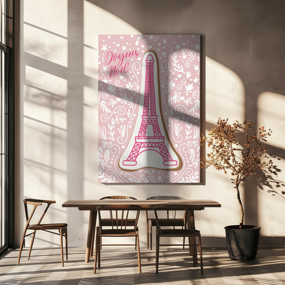 Eiffel-tornin jäinen piparkakku | Canvastaulut