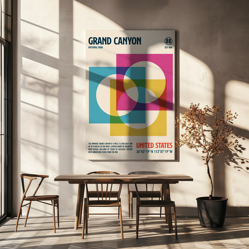Grand Canyonin kansallispuiston matkailu Julisteet - Taidevedokset | Canvastaulut