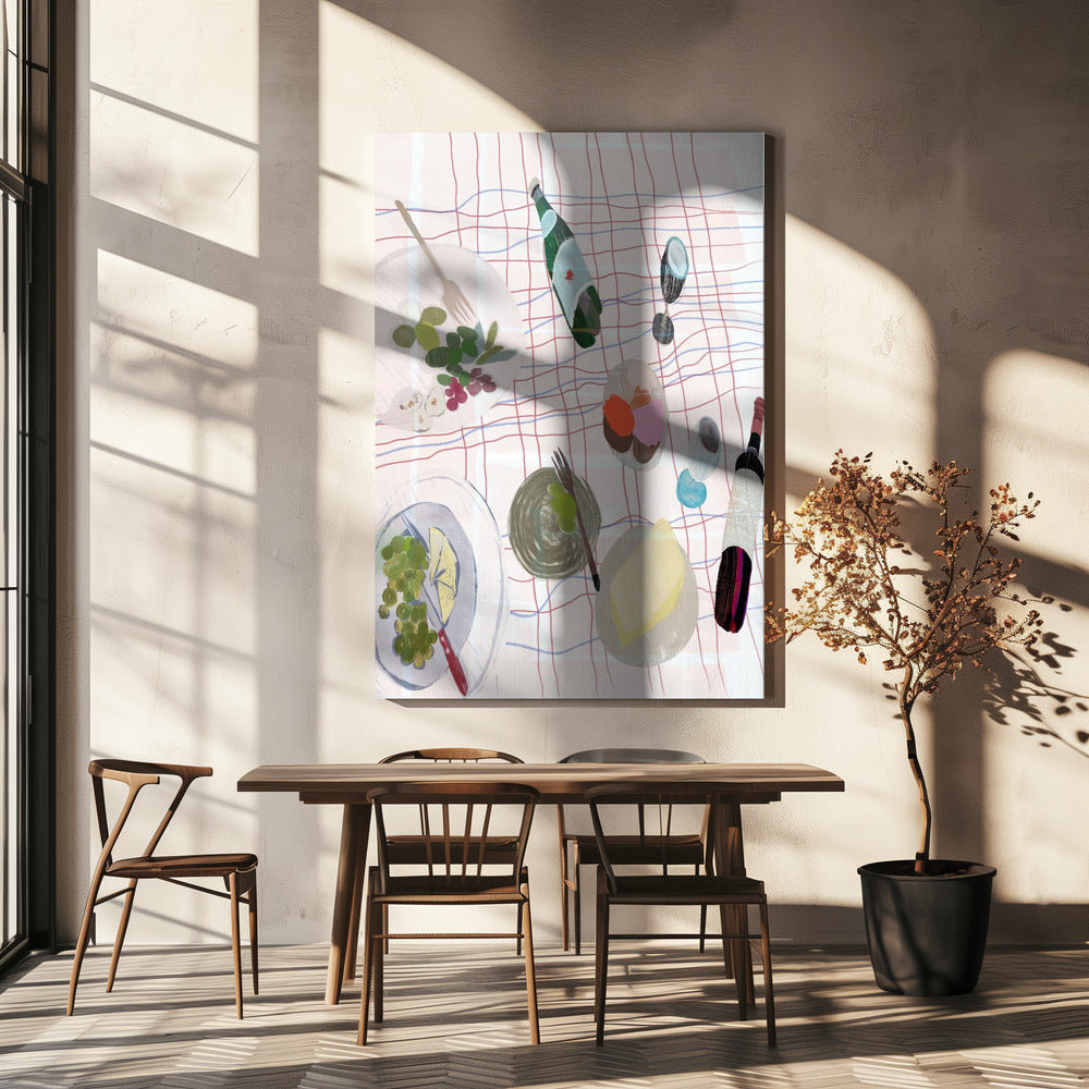 Food and Wine Picnic | Canvas
