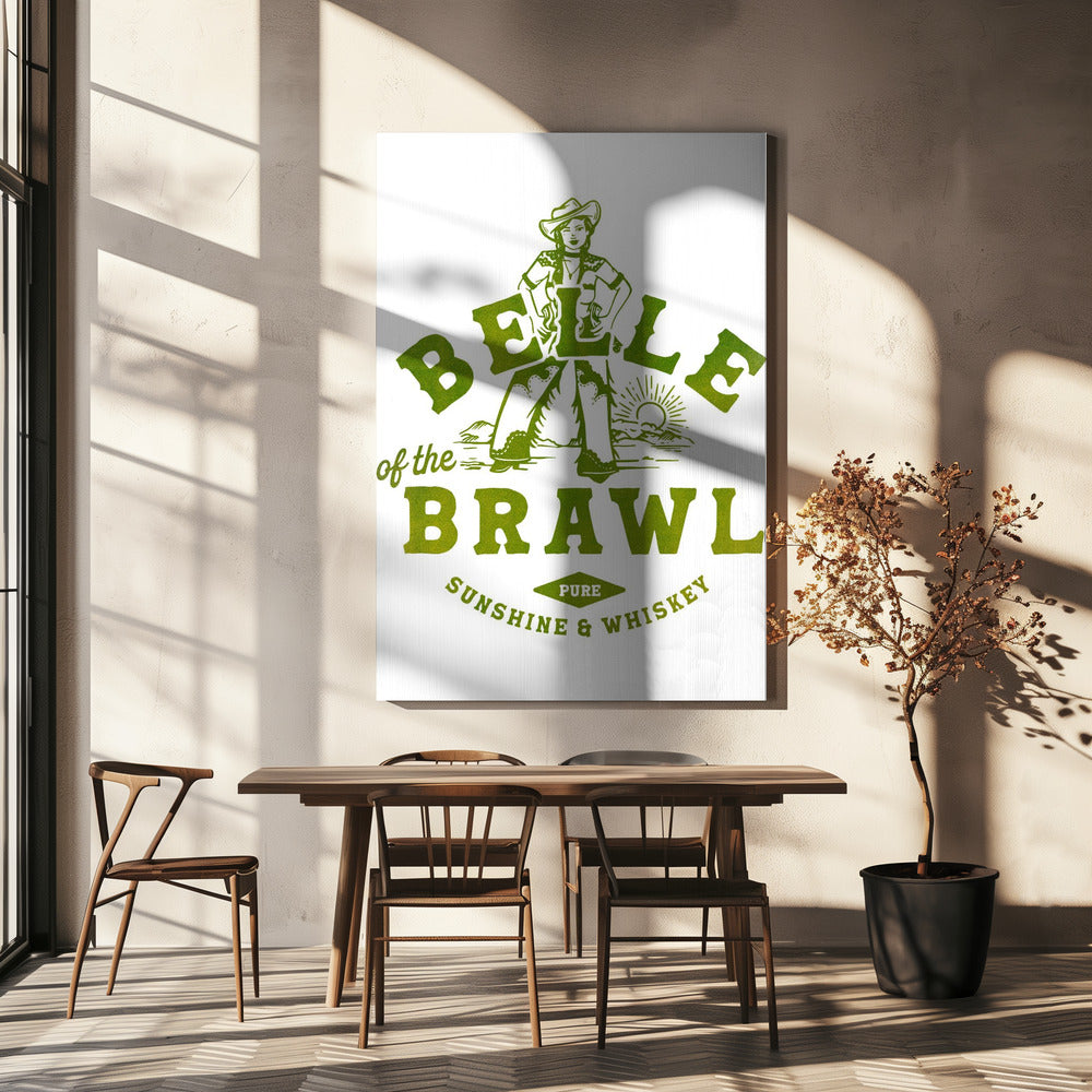 Belle Of The Brawl Cowgirl Décoration murale | Tableaux sur Toile