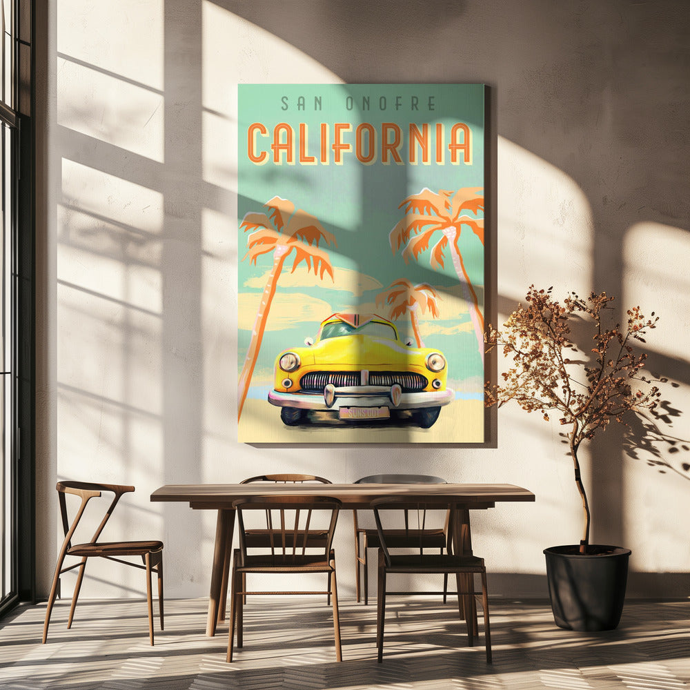 Kalifornische Brandung Poster - Kunstdruck | Leinwand-Bilder