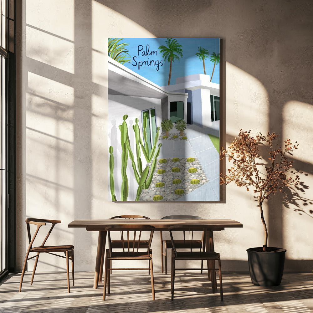 Palm Springs modern arkitektur av konstnären Carla Daly | Canvas