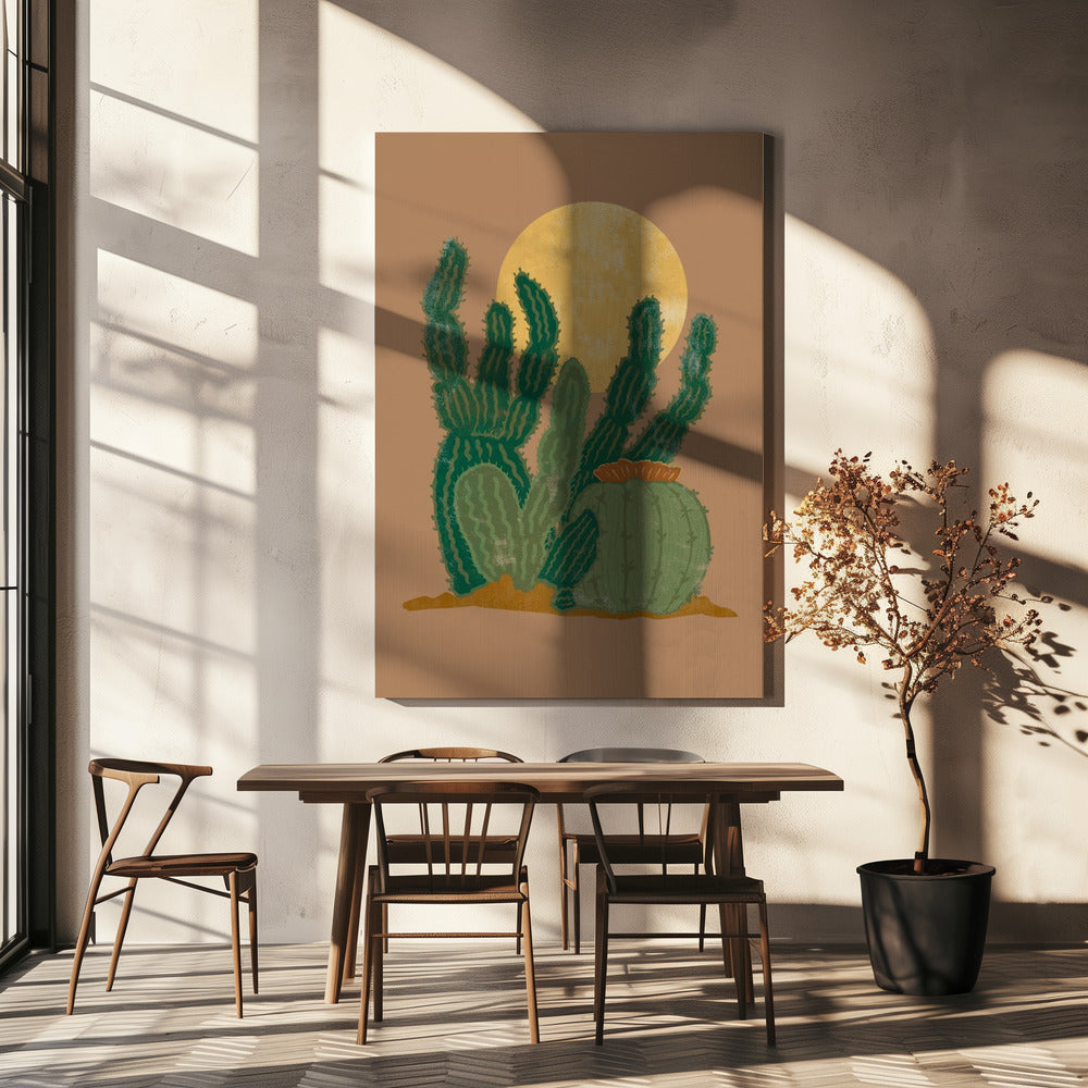 Modern Americana-kaktus | Canvas