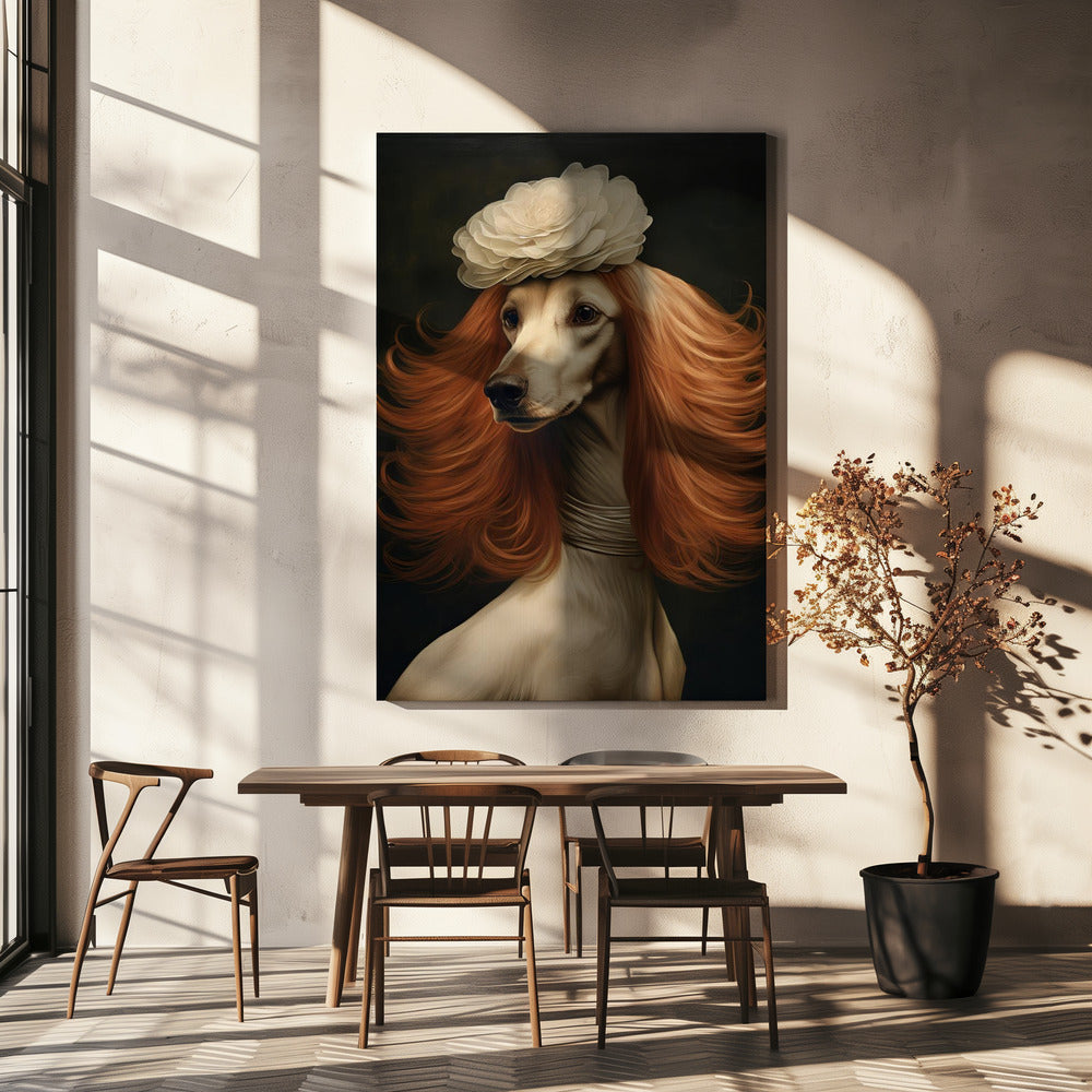 Mensch Hund 0002 2024 Dezember Poster - Kunstdruck Hundefrau 6.jpg | Leinwand-Bilder