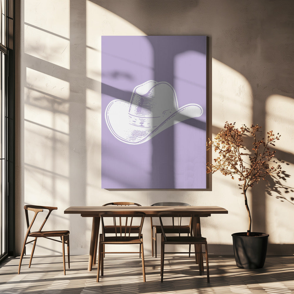 Violetti cowboy-hattu | Canvastaulut