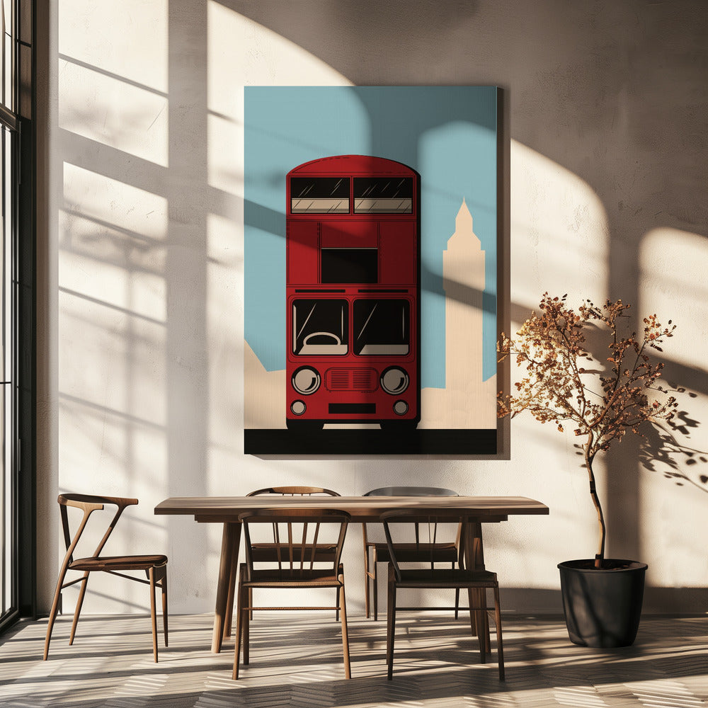 Londonbuss | Canvastavla