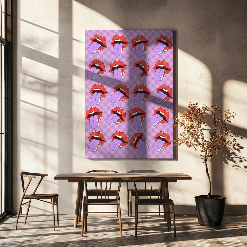 Lippenmuster | Leinwand