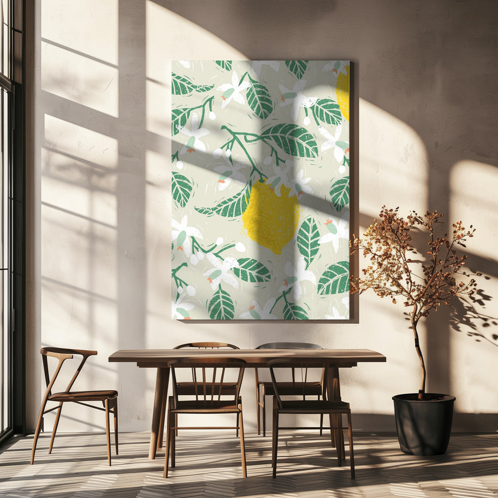 Citronträdblommor | Canvastavla