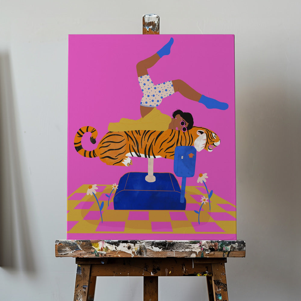Pon un tigre en tu corazón | Impresiones en Lienzo