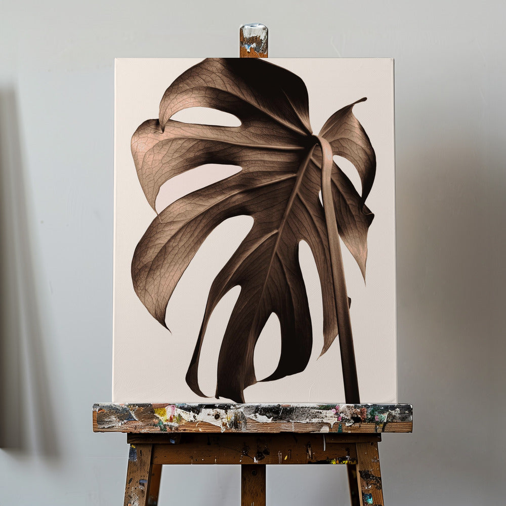 Monstera Gold | Leinwand-Bilder