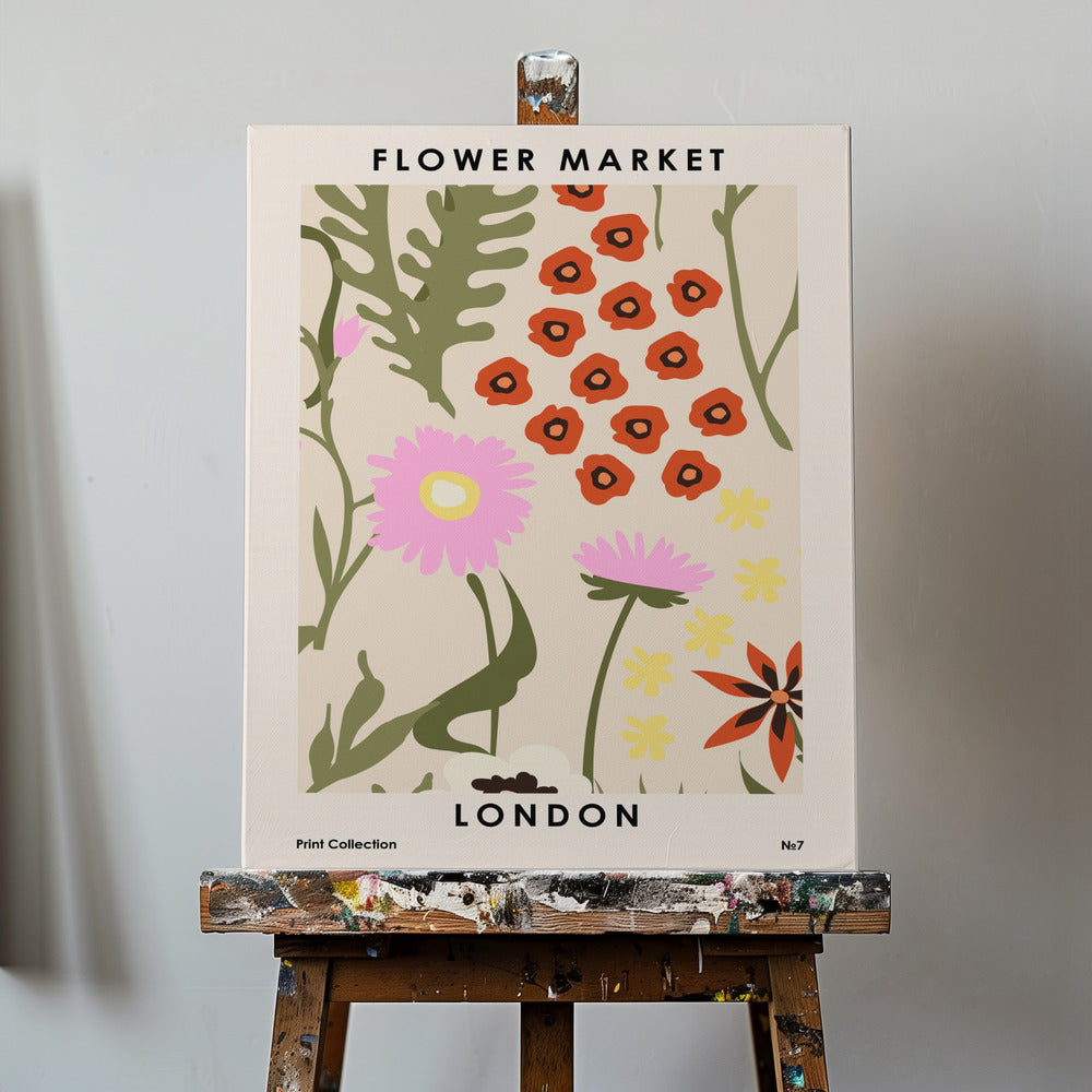 Marché aux fleurs de Londres | Tableaux sur Toile