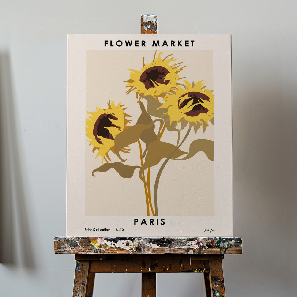 Mercado de las Flores. París | Impresiones en Lienzo