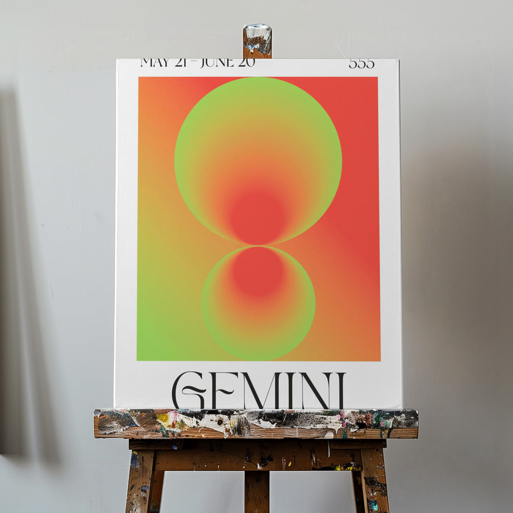 Dubbel harmonisk glöd | Canvas