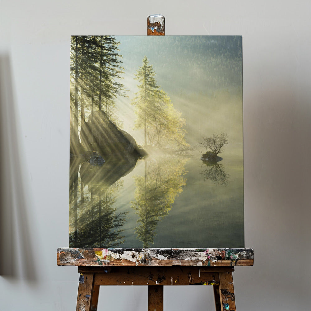 God Rays vertical | Canvas