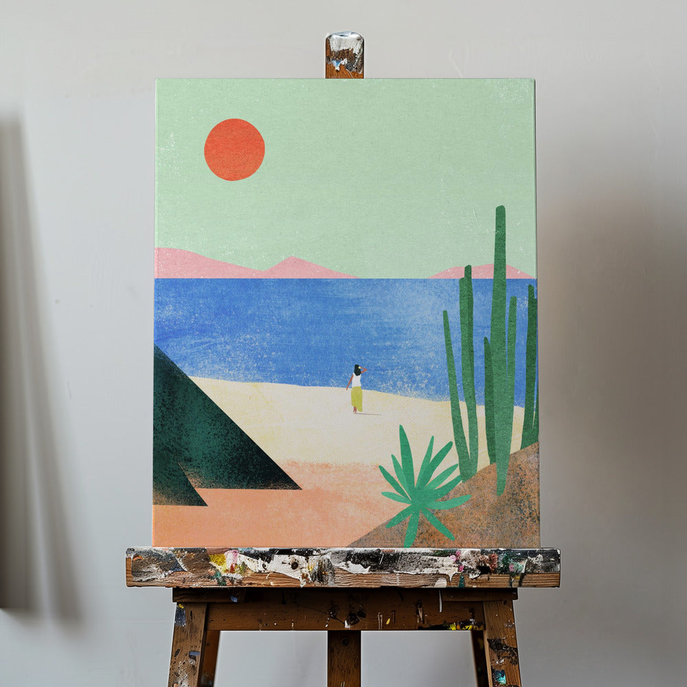 Chica de playa ii | Impresiones en Lienzo