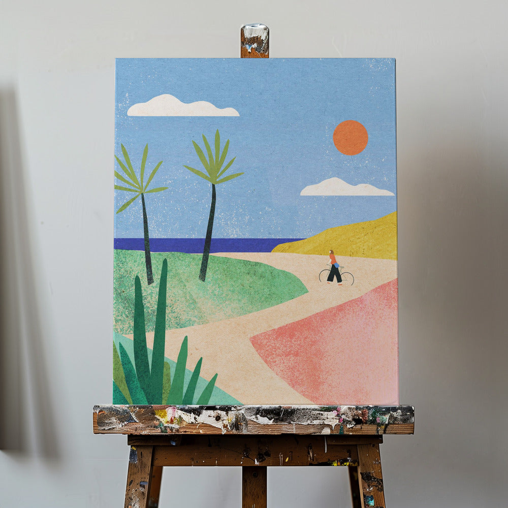 Fille de plage | Tableaux sur Toile