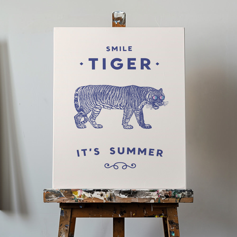 Smil Tiger | Lærredsbilleder