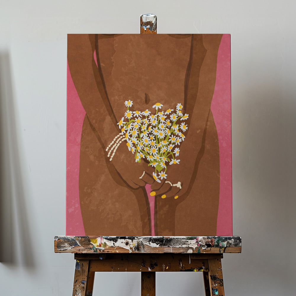 Iført blomster | Lærredsbilleder