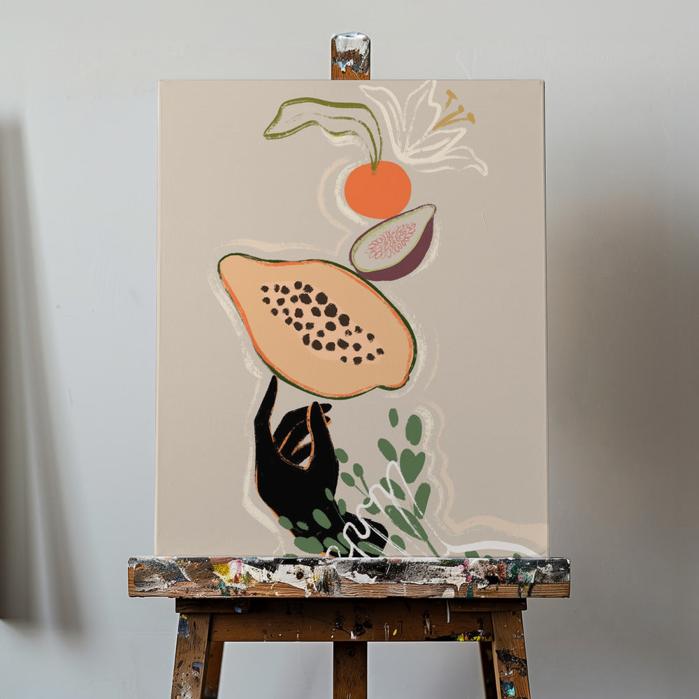 Balancing Fruits | Canvas