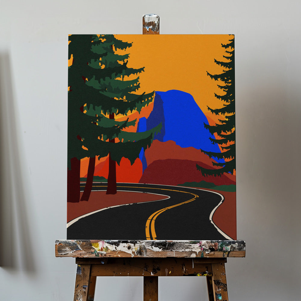 Chemin Clacier avec demi-dôme | Tableaux sur Toile
