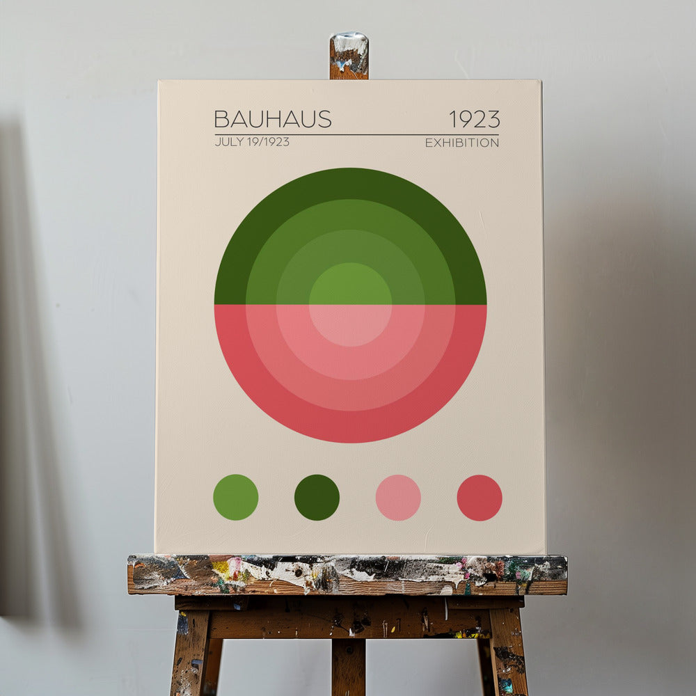 Apartamento Verde Bauhaus | Impresiones en Lienzo