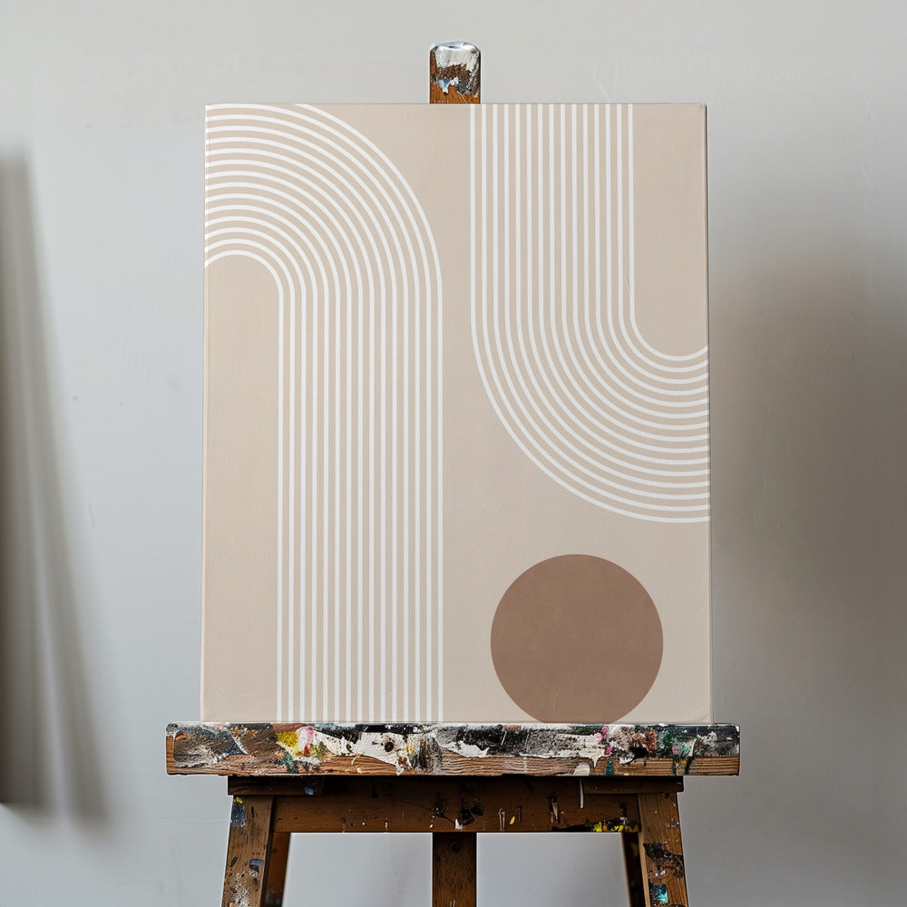 Beige bue Plakater - Kunsttryk | Lærredsbilleder