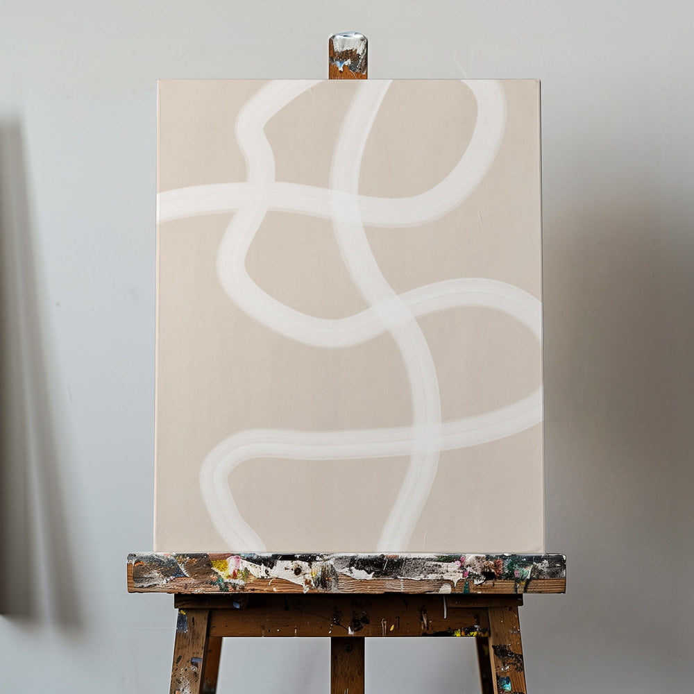 Trazo de pincel blanco Posters - Impresiones de Arte | Impresiones en Lienzo