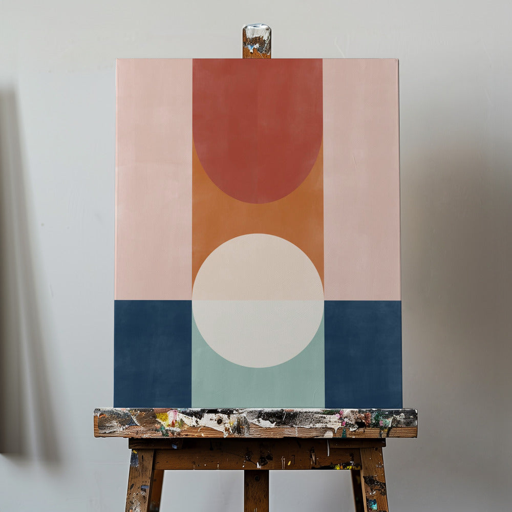 Conception abstraite avec des formes géométriques | Tableaux sur Toile