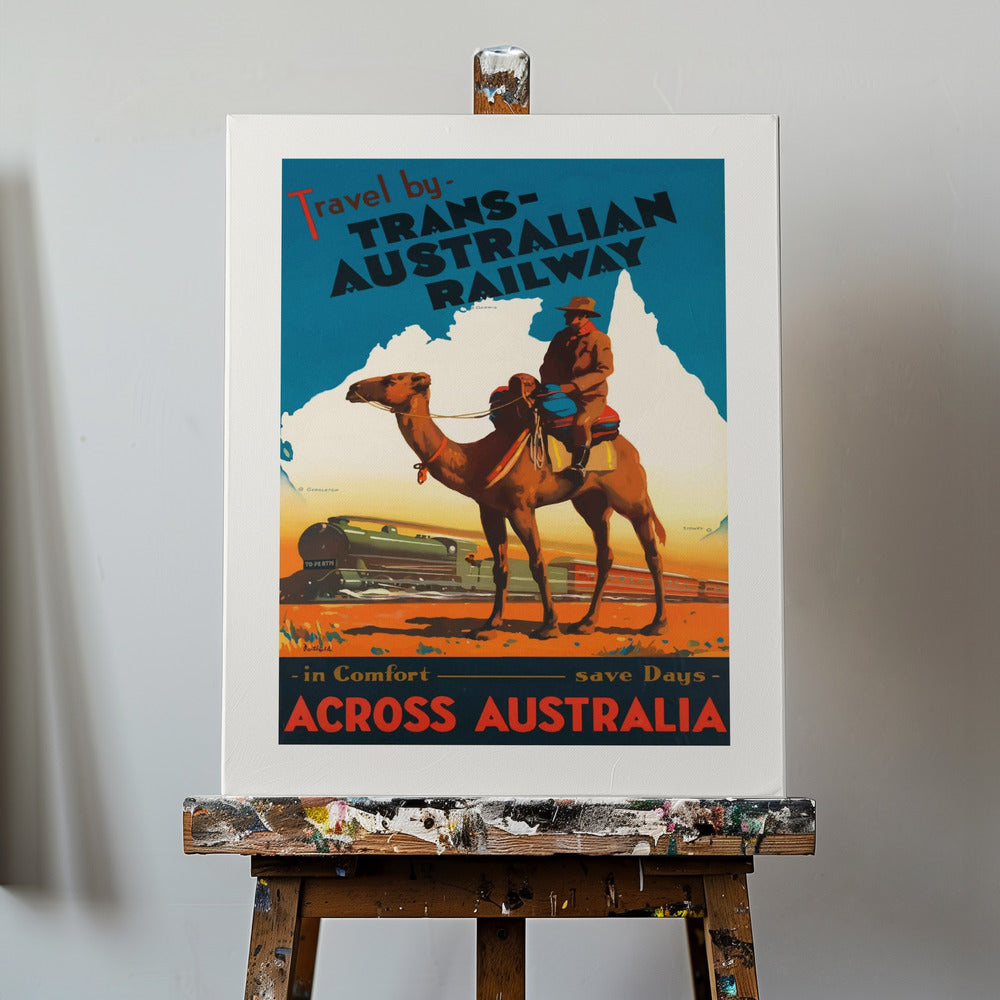 Ferrocarril Transaustraliano Posters - Impresiones de Arte | Impresiones en Lienzo