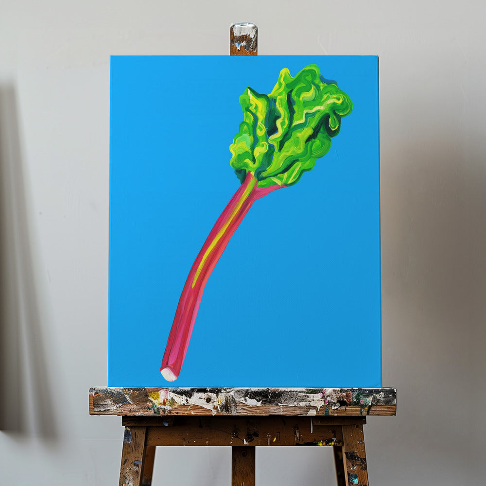 Rabarber ljusblå | Canvas