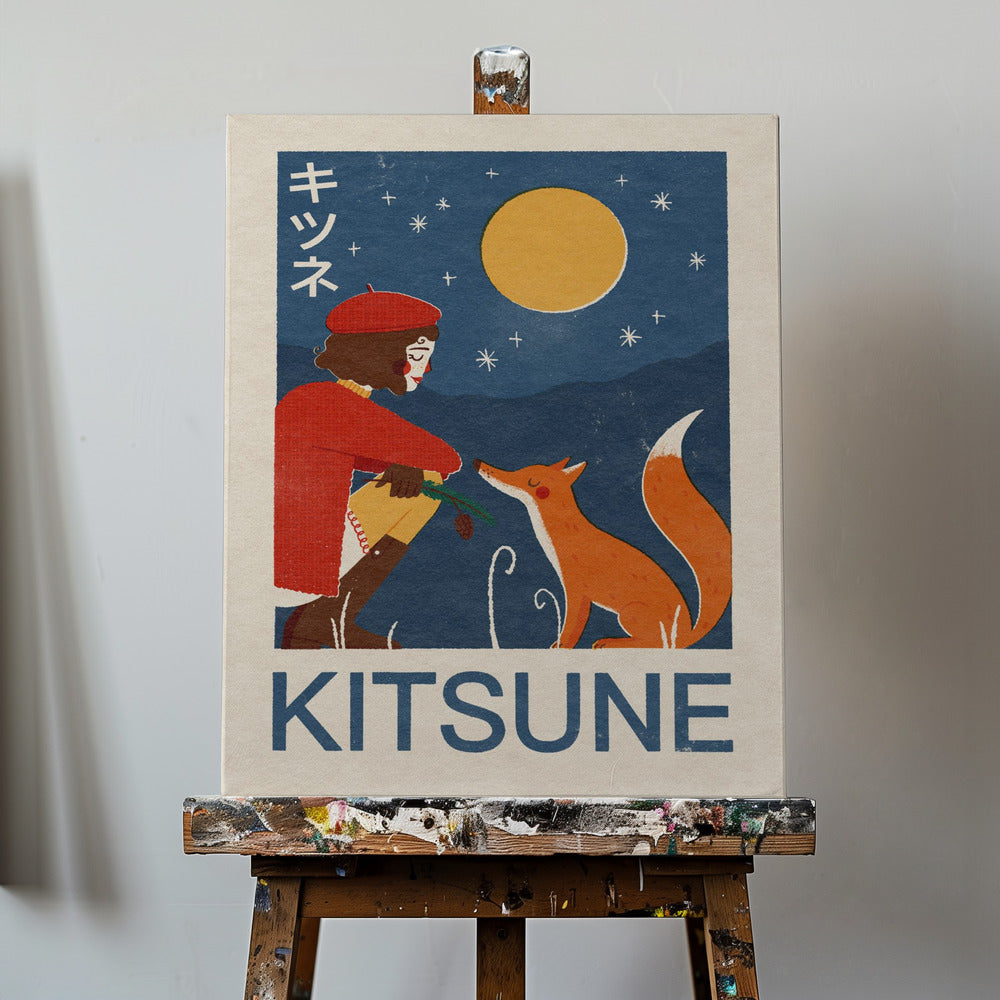 Lis Kitsune | Wydruki na łótnie