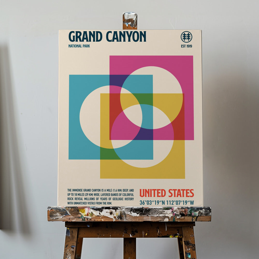 Grand Canyonin kansallispuiston matkailu Julisteet - Taidevedokset | Canvastaulut