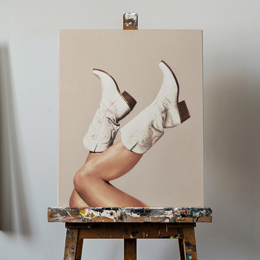 Diese Stiefel - Neutral / Beige | Leinwand-Bilder