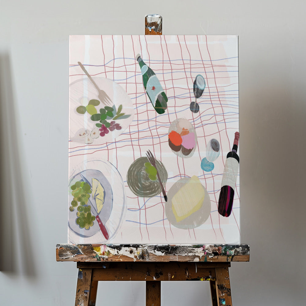 Food and Wine Picnic | Canvas