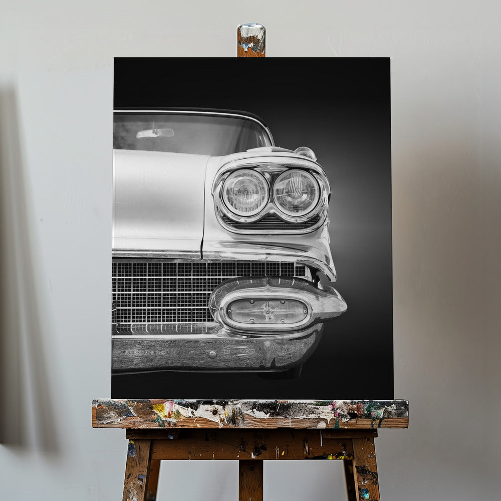 Amerikansk klassisk bil Bonneville 1958 Cabriolet | Lærredsbilleder