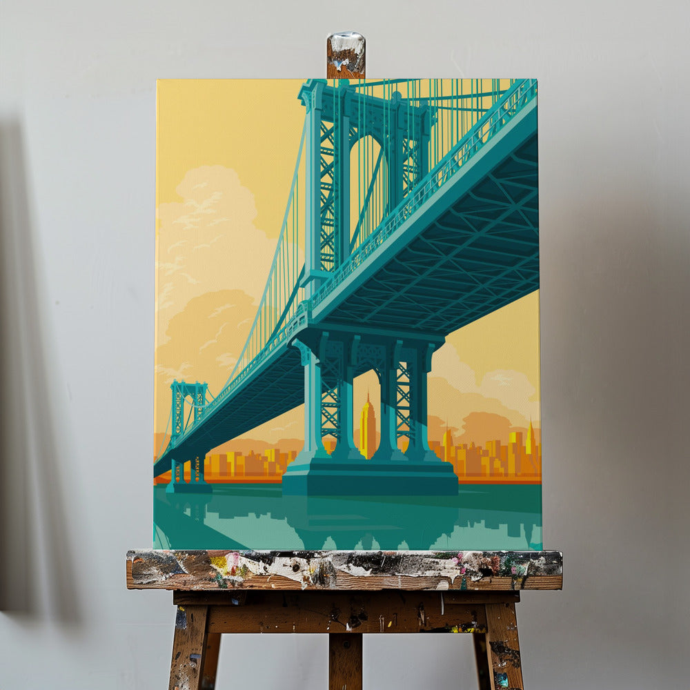Pont de Manhattan à New York | Tableaux sur Toile