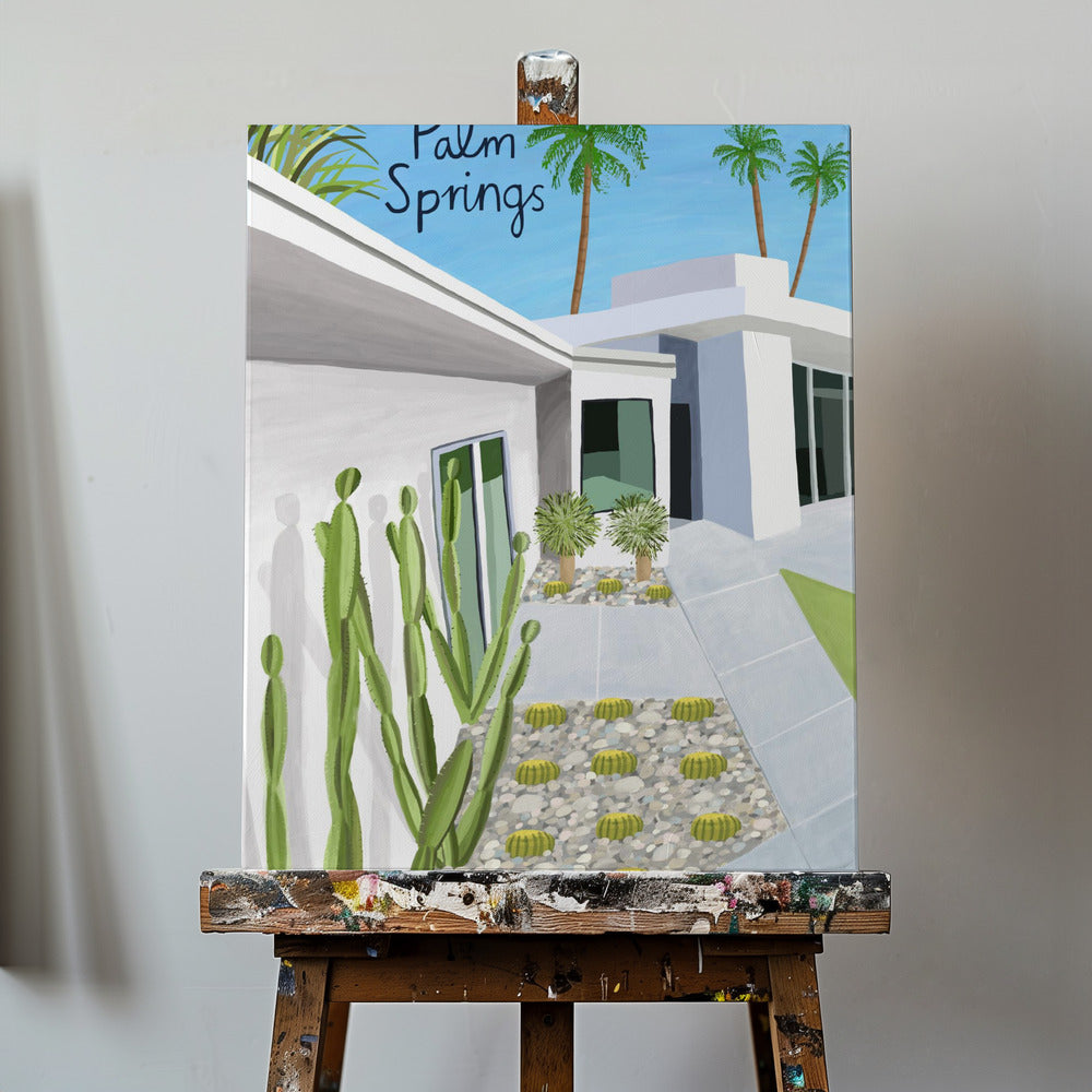 Palm Springs modern arkitektur av konstnären Carla Daly | Canvas