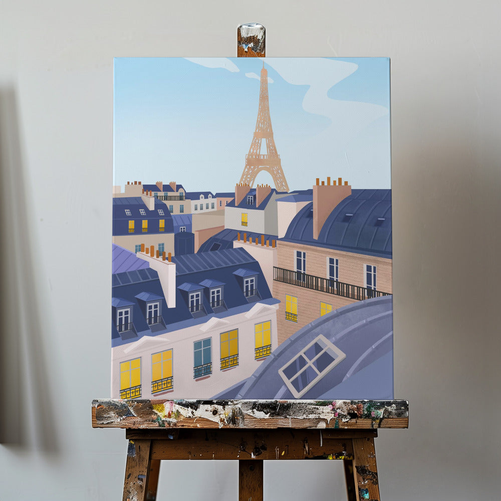 Paris takåsar | Canvas