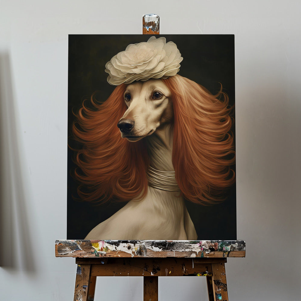 Mensch Hund 0002 2024 Dezember Poster - Kunstdruck Hundefrau 6.jpg | Leinwand-Bilder