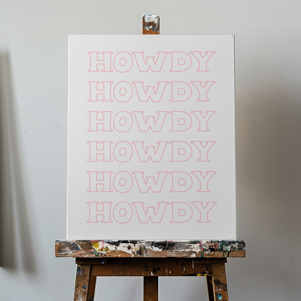 Rosa Hej då | Canvas