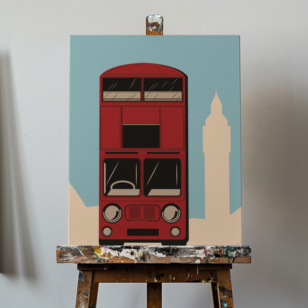Londonbuss | Canvastavla