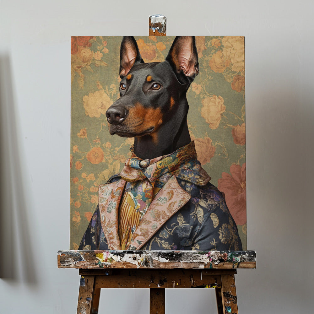 The Distinguished Doberman | Canvas