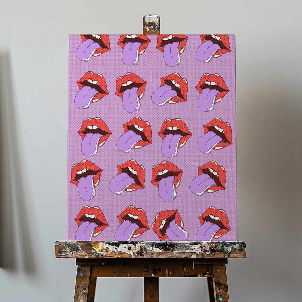 Lippenmuster | Leinwand