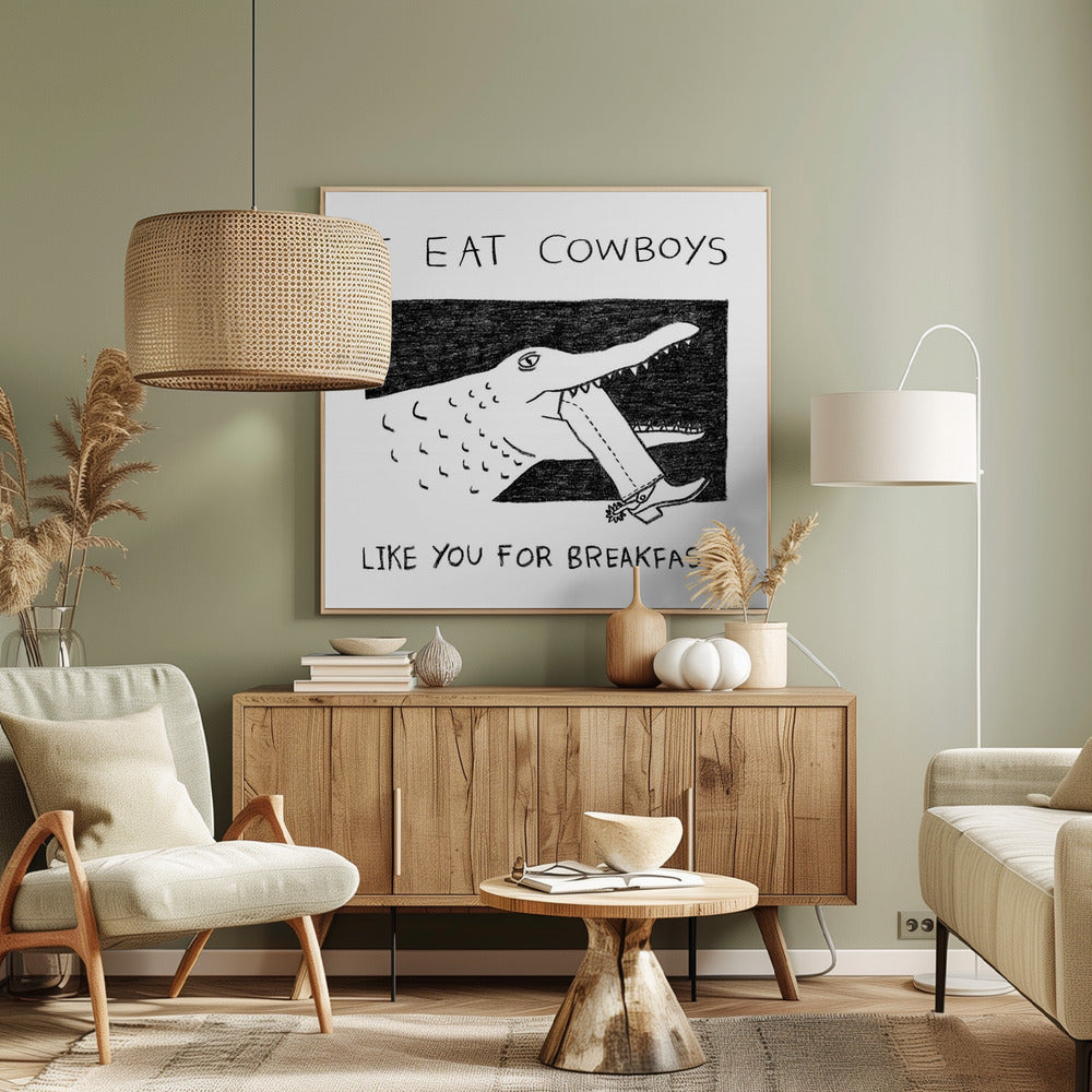 Jeg spiser cowboys som deg til frokost | Lerretsbilder