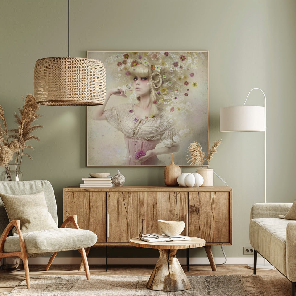 Girl of the flower garden | Canvas